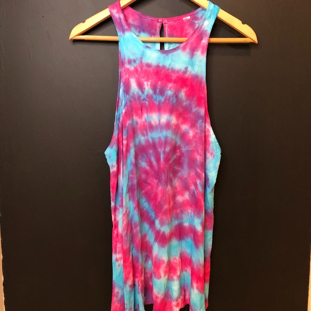 High Neck Tie Dye Tunic